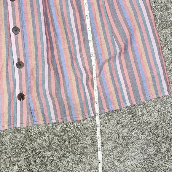 Madewell lined mini tank dress scoop neck button front - Small - Picture 9 of 11